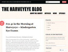 Tablet Screenshot of harveyeye.wordpress.com