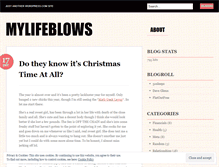 Tablet Screenshot of mylifeblows.wordpress.com