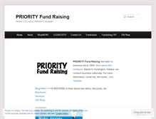 Tablet Screenshot of priorityfundraising.wordpress.com