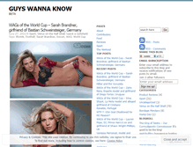 Tablet Screenshot of guyswannaknow.wordpress.com