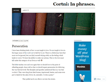 Tablet Screenshot of cortnij.wordpress.com