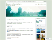Tablet Screenshot of bellingenridingclub.wordpress.com