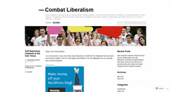 Desktop Screenshot of combatliberalism.wordpress.com