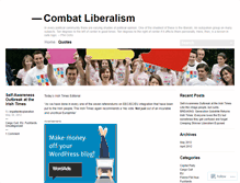 Tablet Screenshot of combatliberalism.wordpress.com