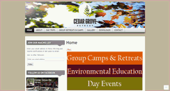 Desktop Screenshot of cedargroveretreat.wordpress.com