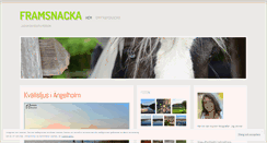 Desktop Screenshot of framsnacka.wordpress.com