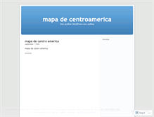 Tablet Screenshot of mapadecentroamerica.wordpress.com