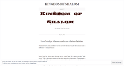 Desktop Screenshot of kingdomofshalom.wordpress.com