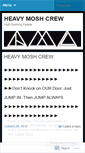 Mobile Screenshot of heavymoshcrew.wordpress.com