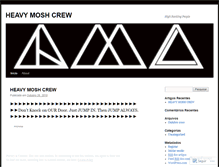 Tablet Screenshot of heavymoshcrew.wordpress.com