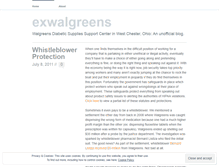 Tablet Screenshot of exwalgreens.wordpress.com