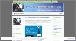 Desktop Screenshot of pfrecreationalriders.wordpress.com