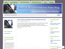 Tablet Screenshot of pfrecreationalriders.wordpress.com