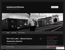 Tablet Screenshot of kylelescisinfitness.wordpress.com