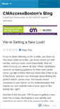 Mobile Screenshot of cmaccessboston.wordpress.com