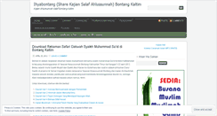 Desktop Screenshot of ihyabontang.wordpress.com