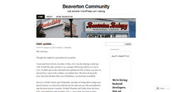 Desktop Screenshot of beavertoncommunity.wordpress.com