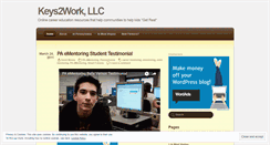 Desktop Screenshot of keys2work.wordpress.com