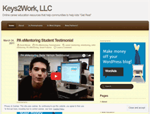 Tablet Screenshot of keys2work.wordpress.com