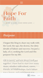 Mobile Screenshot of hopeforfaith.wordpress.com