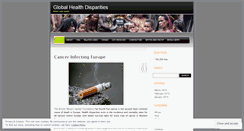 Desktop Screenshot of globalhealthdisparities.wordpress.com