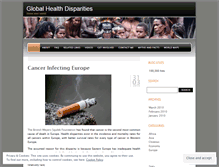 Tablet Screenshot of globalhealthdisparities.wordpress.com