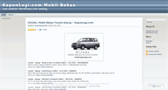Desktop Screenshot of kapanlagimobil.wordpress.com
