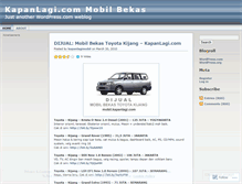 Tablet Screenshot of kapanlagimobil.wordpress.com