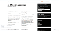 Desktop Screenshot of eonemagazine.wordpress.com