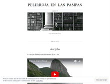 Tablet Screenshot of pelirrojaenlaspampas.wordpress.com