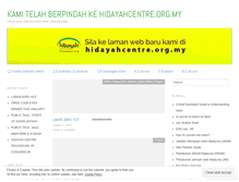 Tablet Screenshot of hidayahcentre.wordpress.com
