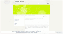 Desktop Screenshot of frugalathlete.wordpress.com