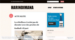 Desktop Screenshot of harindimana.wordpress.com