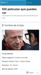 Mobile Screenshot of 500peliculas.wordpress.com