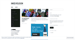 Desktop Screenshot of inkedreligion.wordpress.com