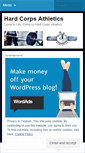 Mobile Screenshot of hardcorpsathletics.wordpress.com