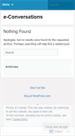 Mobile Screenshot of econversations.wordpress.com