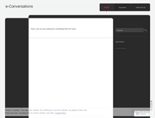Tablet Screenshot of econversations.wordpress.com