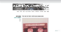 Desktop Screenshot of adrenochromemusic.wordpress.com