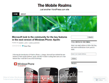 Tablet Screenshot of mobilesandme.wordpress.com