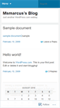 Mobile Screenshot of msmarcus.wordpress.com