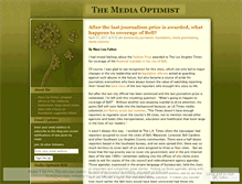 Tablet Screenshot of mediaoptimist.wordpress.com