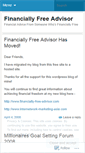 Mobile Screenshot of financiallyfreeadvisor.wordpress.com