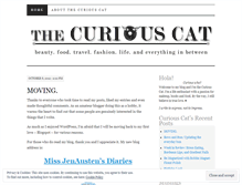 Tablet Screenshot of onecuriouscat.wordpress.com