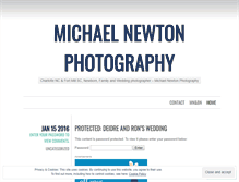 Tablet Screenshot of michaelnewtonphotography.wordpress.com