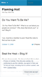 Mobile Screenshot of flaminghot.wordpress.com