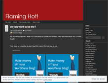 Tablet Screenshot of flaminghot.wordpress.com