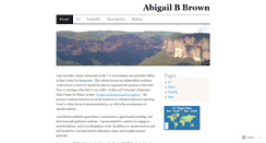 Desktop Screenshot of abigailbrown.wordpress.com