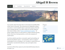 Tablet Screenshot of abigailbrown.wordpress.com