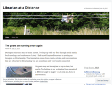 Tablet Screenshot of distancelibrarian.wordpress.com